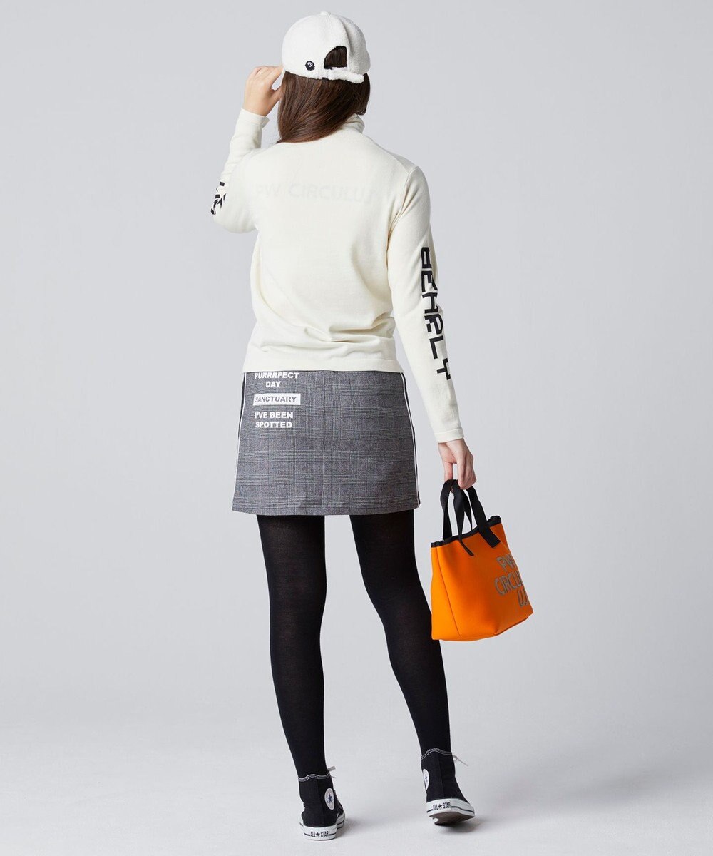 PW CIRCULUS 【WOMEN】【洗える】ベアフェイスモチーフ クルーネック ニット 