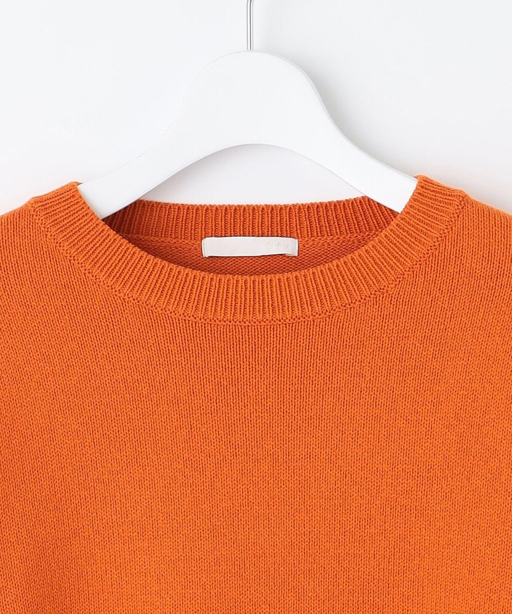 自由区 【洗える】コットンポリミドルゲージ ニット 