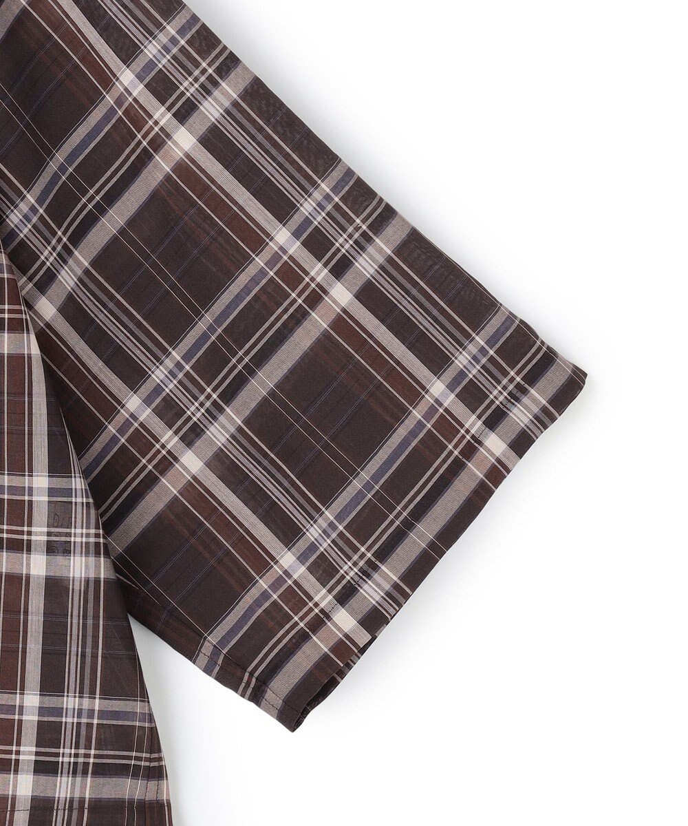 23区 【先行予約】ハイツイストシアーチェック クロップド シャツ 