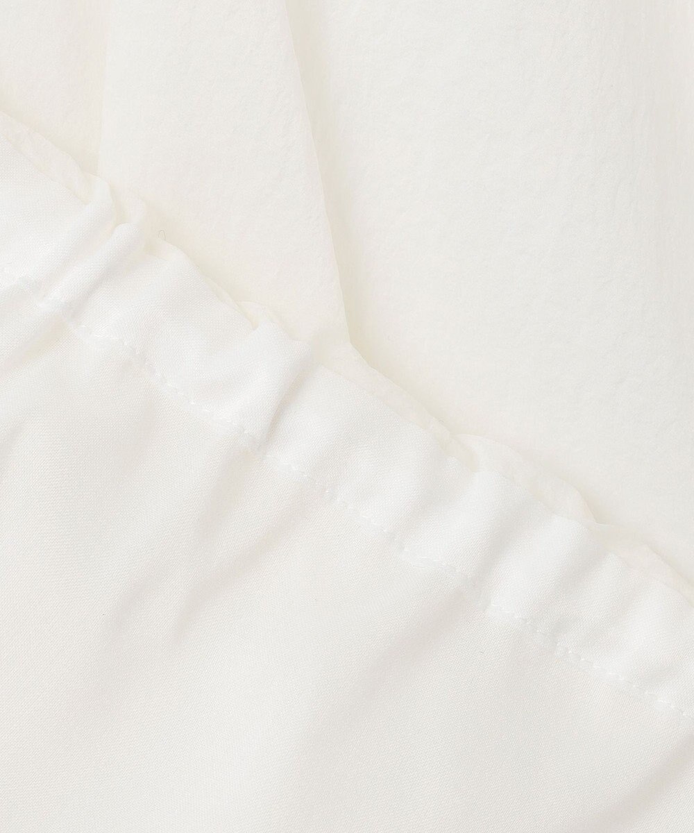 uncrave シアープルーフナイロン ギャザーブラウス 