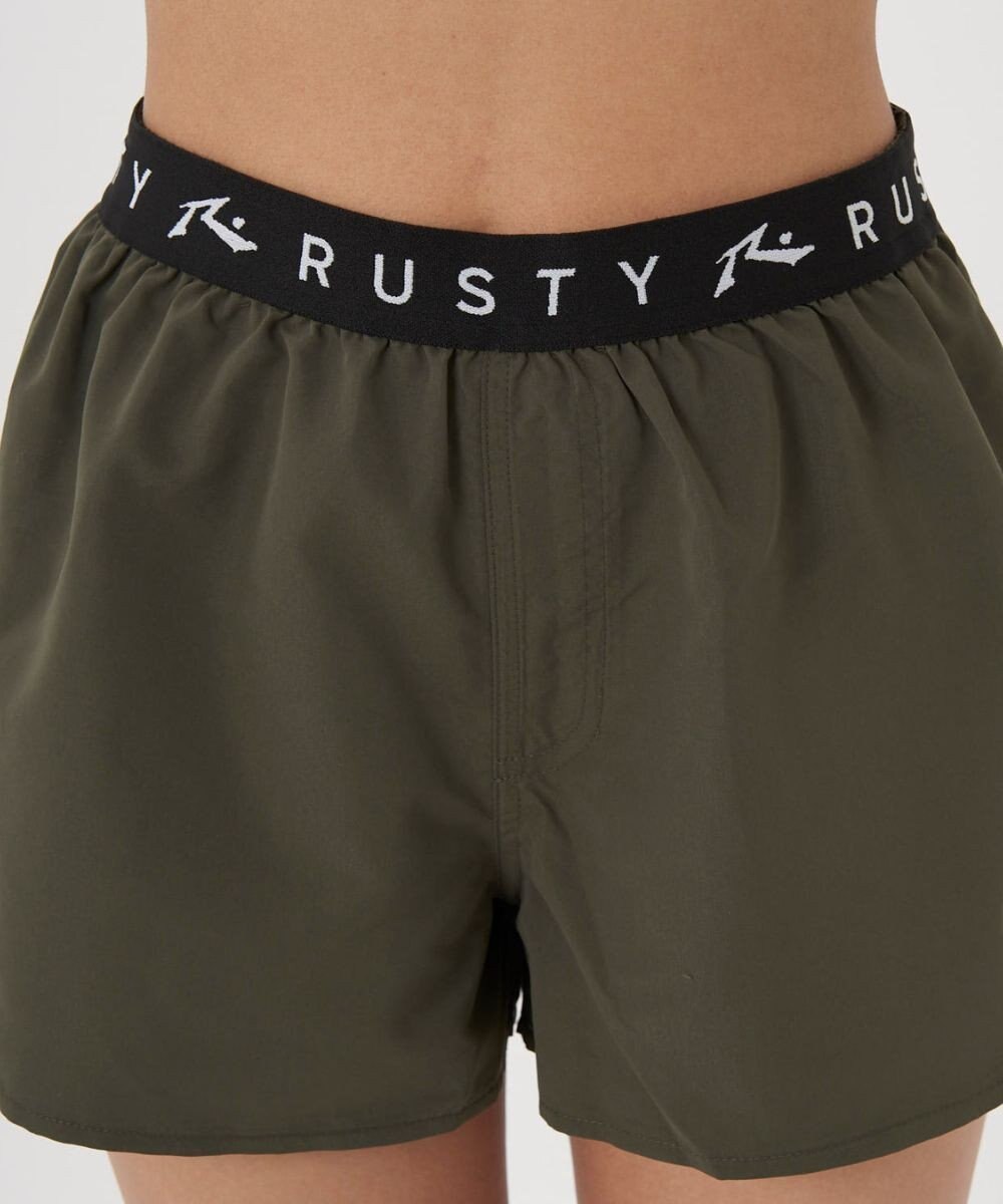 OP／FILA 【RUSTY】ニコちゃんロンT＋ショートパンツ付きビキニ 4点セット水着 