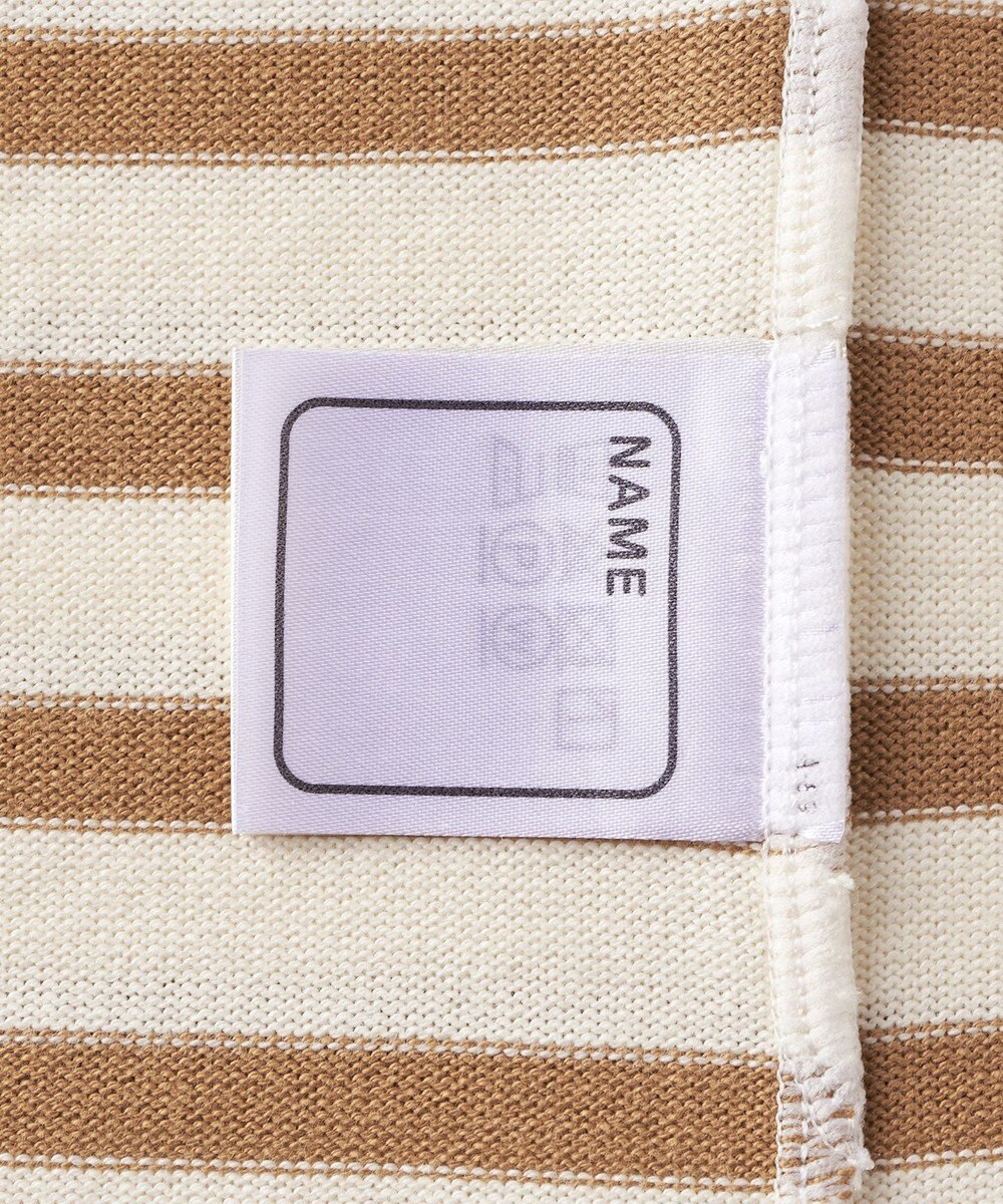 MIKI HOUSE HOT BISCUITS 【80-120cm】ボーダー柄 ワンポイント長袖Tシャツ 