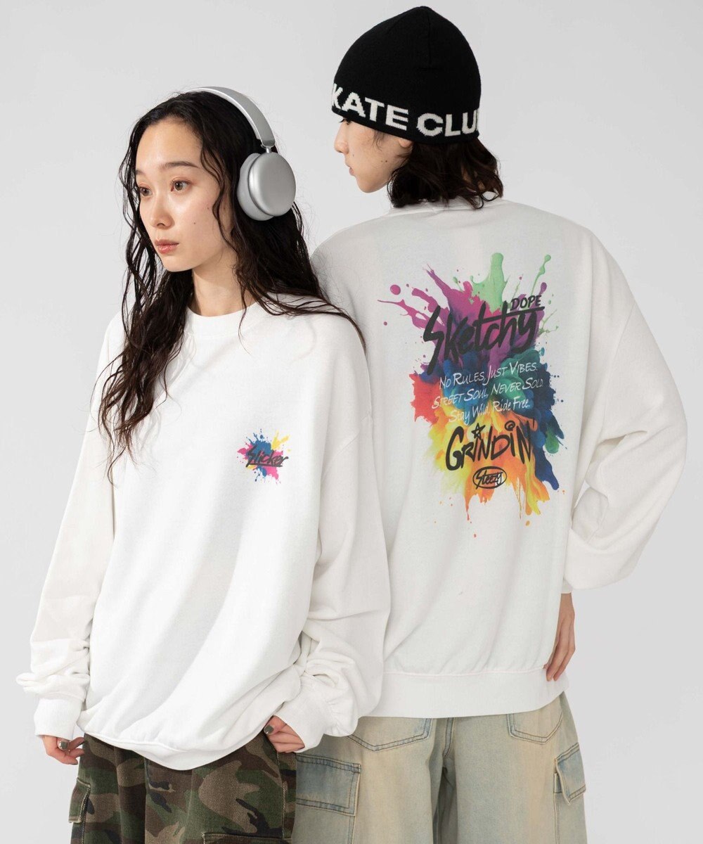 WEGO 【2025年秋冬新作/SMLXLサイズ展開/ユニセックス着用ITEM】アソートグラフィックプルオーバー 