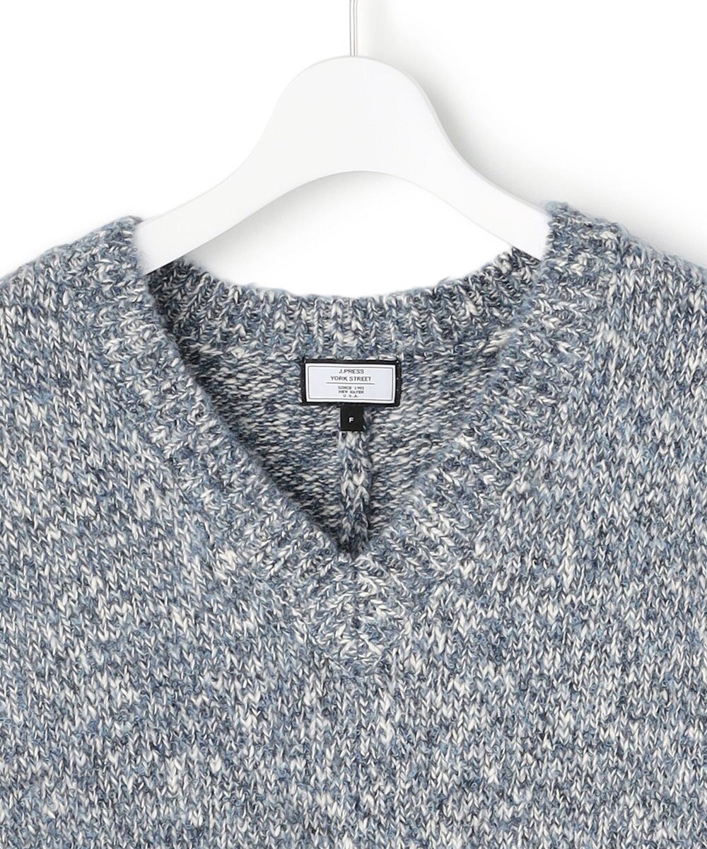 J.PRESS YORK STREET 【WOMEN】ファンシーヤーン Vネックニット 