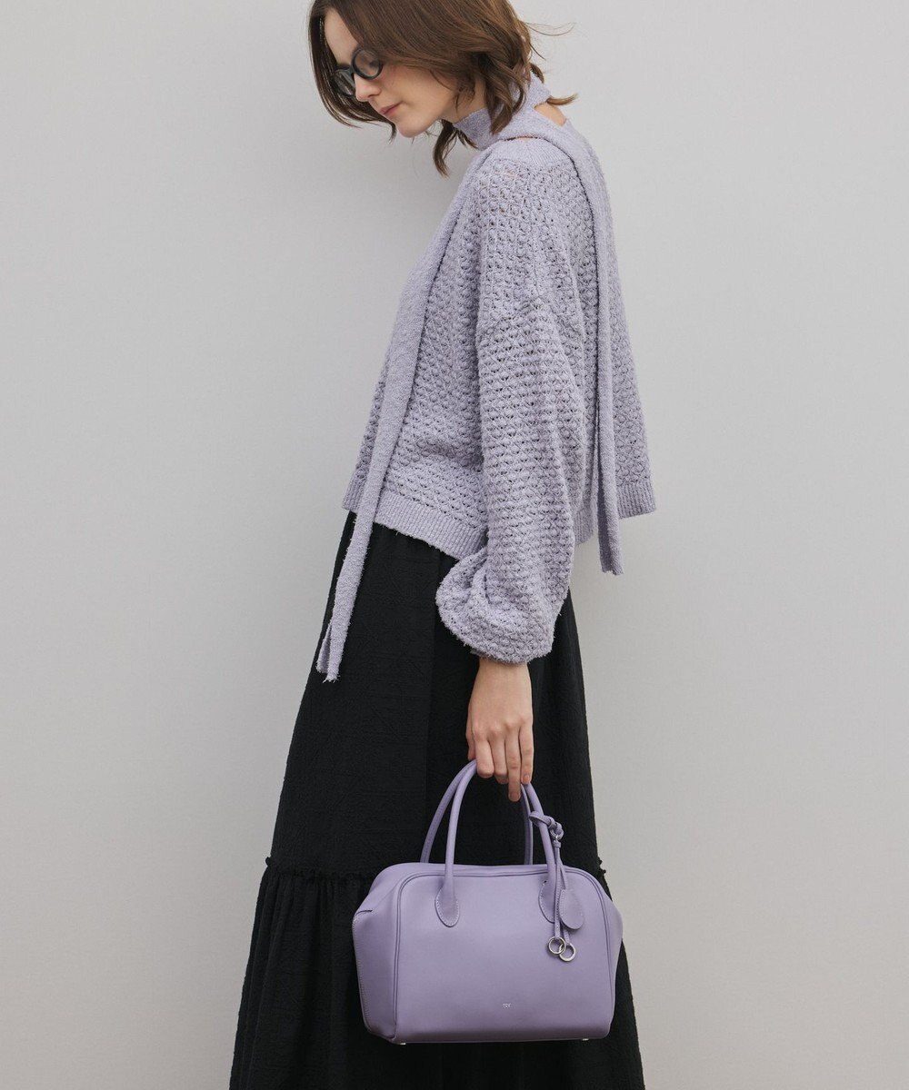 GRACE CONTINENTAL メッシュオーバーニットトップ 