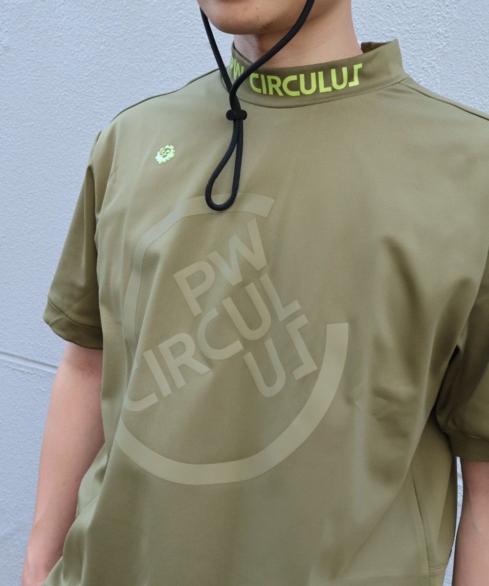 PW CIRCULUS 【UVカット / 吸水速乾 / 伸縮性抜群】【MEN】バックメッシュ切り替えモックT 