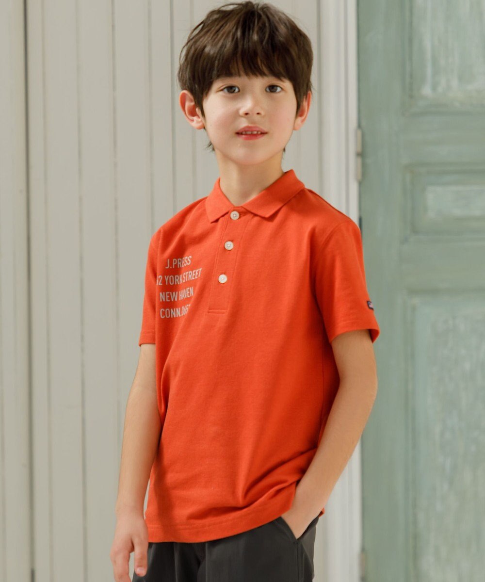 J.PRESS KIDS 【140-170cm】T/C ライト カノコ 半袖ポロシャツ 