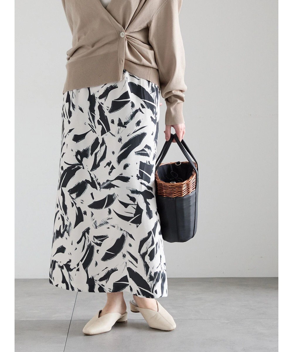 Te chichi 【2026年3月InRed掲載波瑠さん着用】ペイントパターンナロースカート 