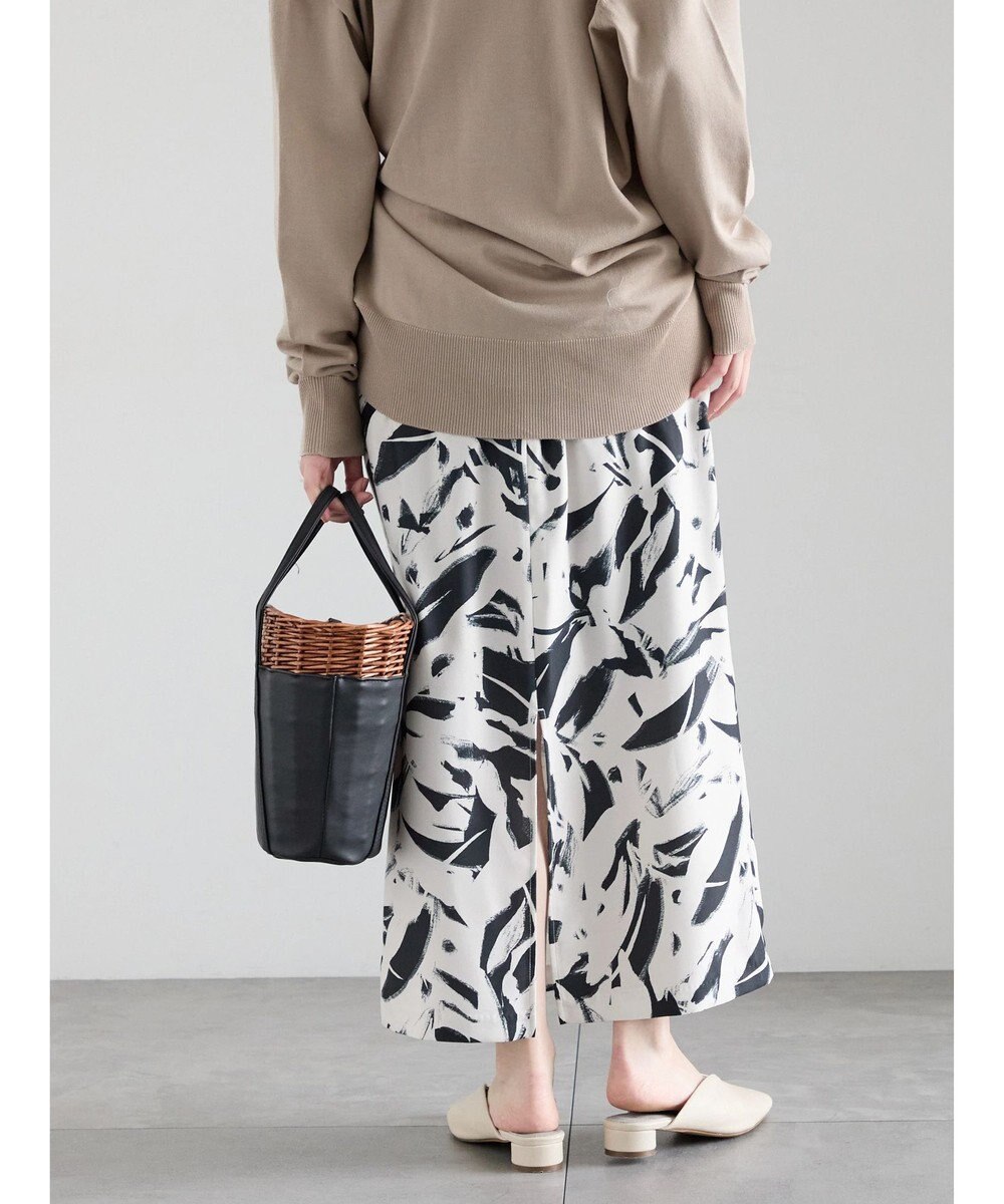 Te chichi 【2026年3月InRed掲載波瑠さん着用】ペイントパターンナロースカート 