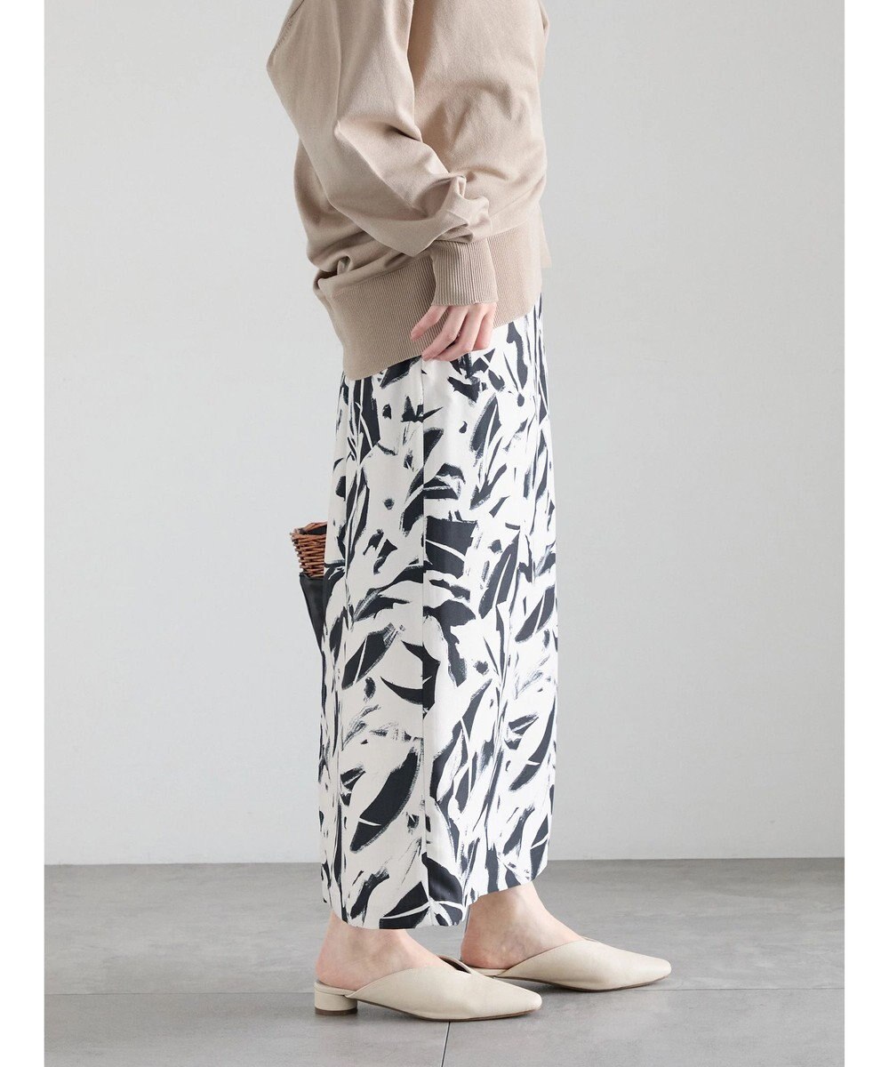 Te chichi 【2026年3月InRed掲載波瑠さん着用】ペイントパターンナロースカート 