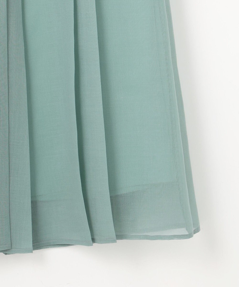 自由区 オーガンジープリーツ スカート 