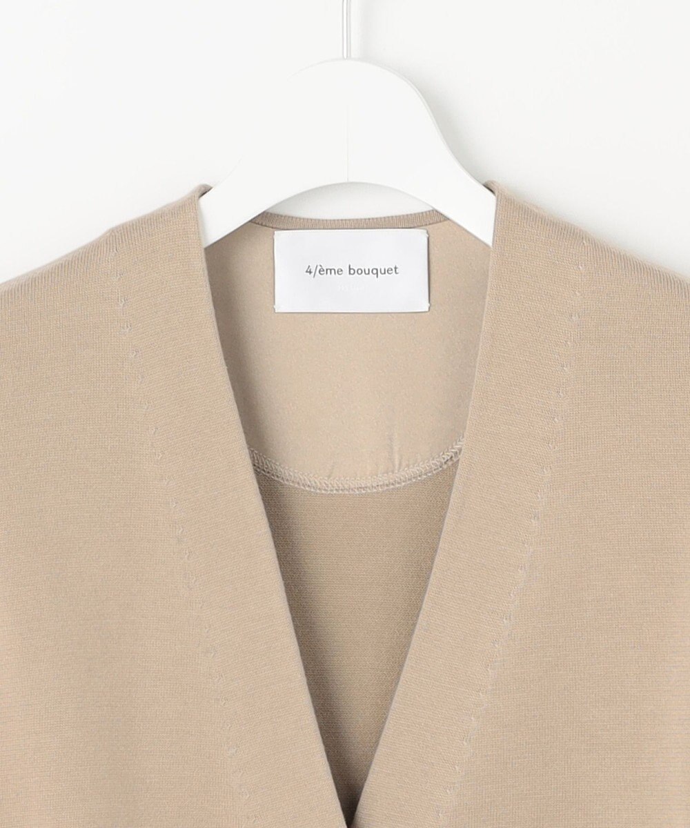 自由区 【カトリエムブーケ】Detail du ruban リボンディティールカーディガン 