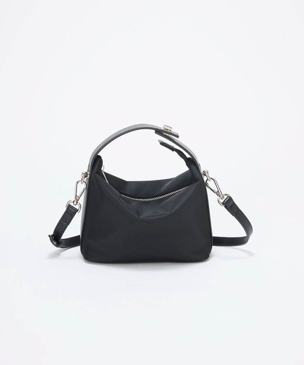 TOPKAPI 【TREASURE TOPKAPI】ナイロン レザーコンビ ハンドルオープン ミニ ショルダーバッグ 