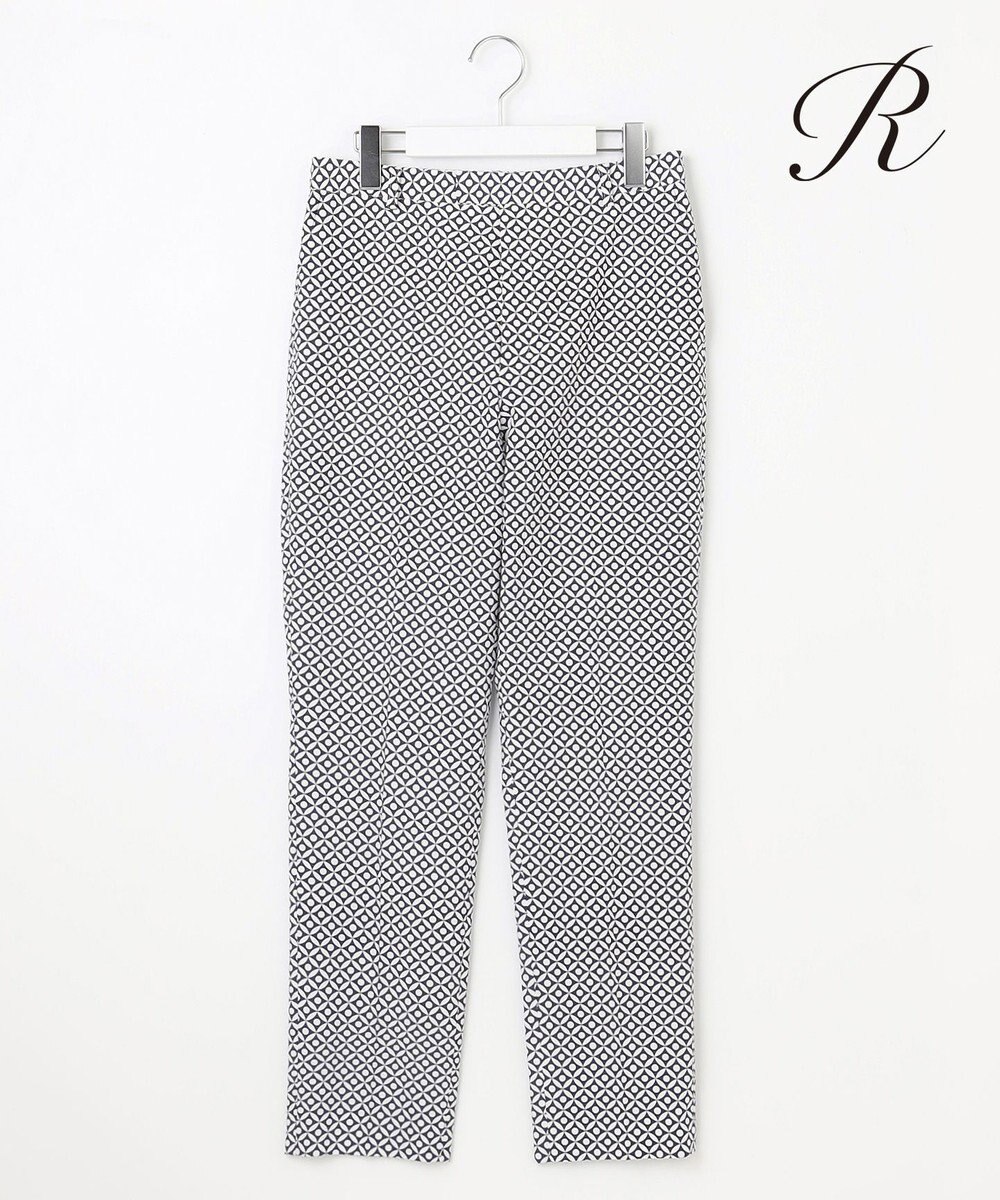 23区 【R(アール)】ジオメトリックペイズリープリント パンツ 