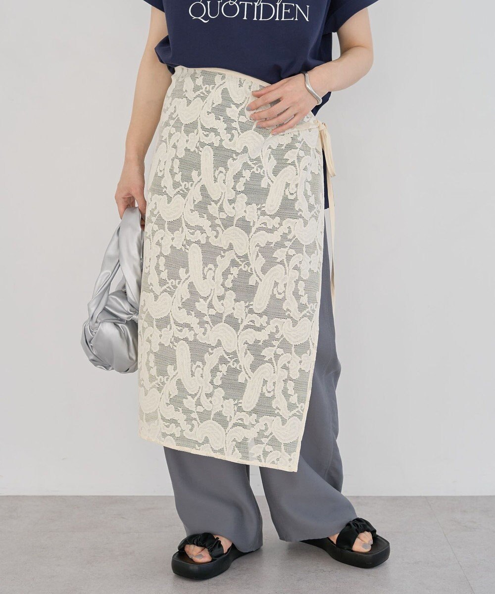 Green Parks レース巻きスカート 