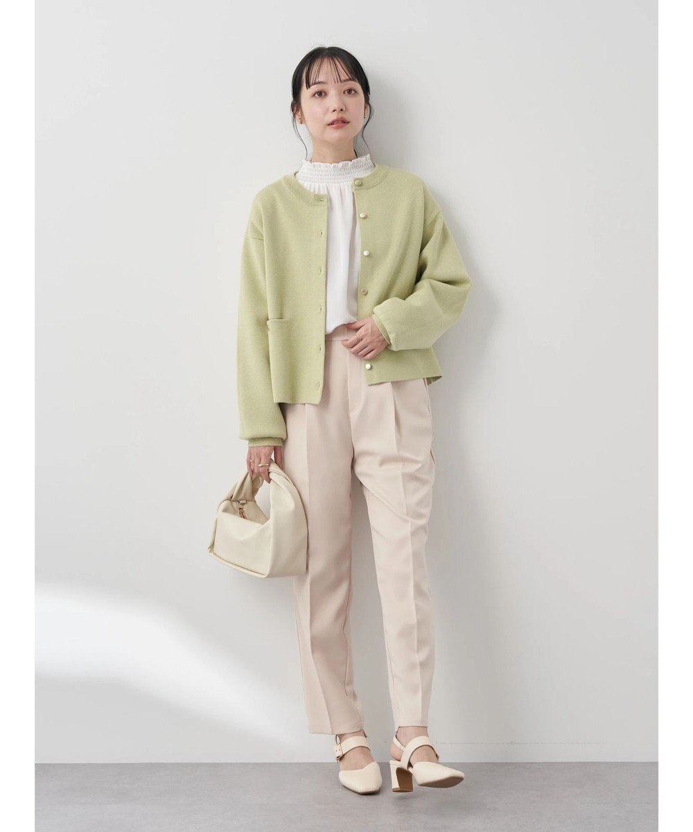 earth music&ecology シャーリングネックブラウス 