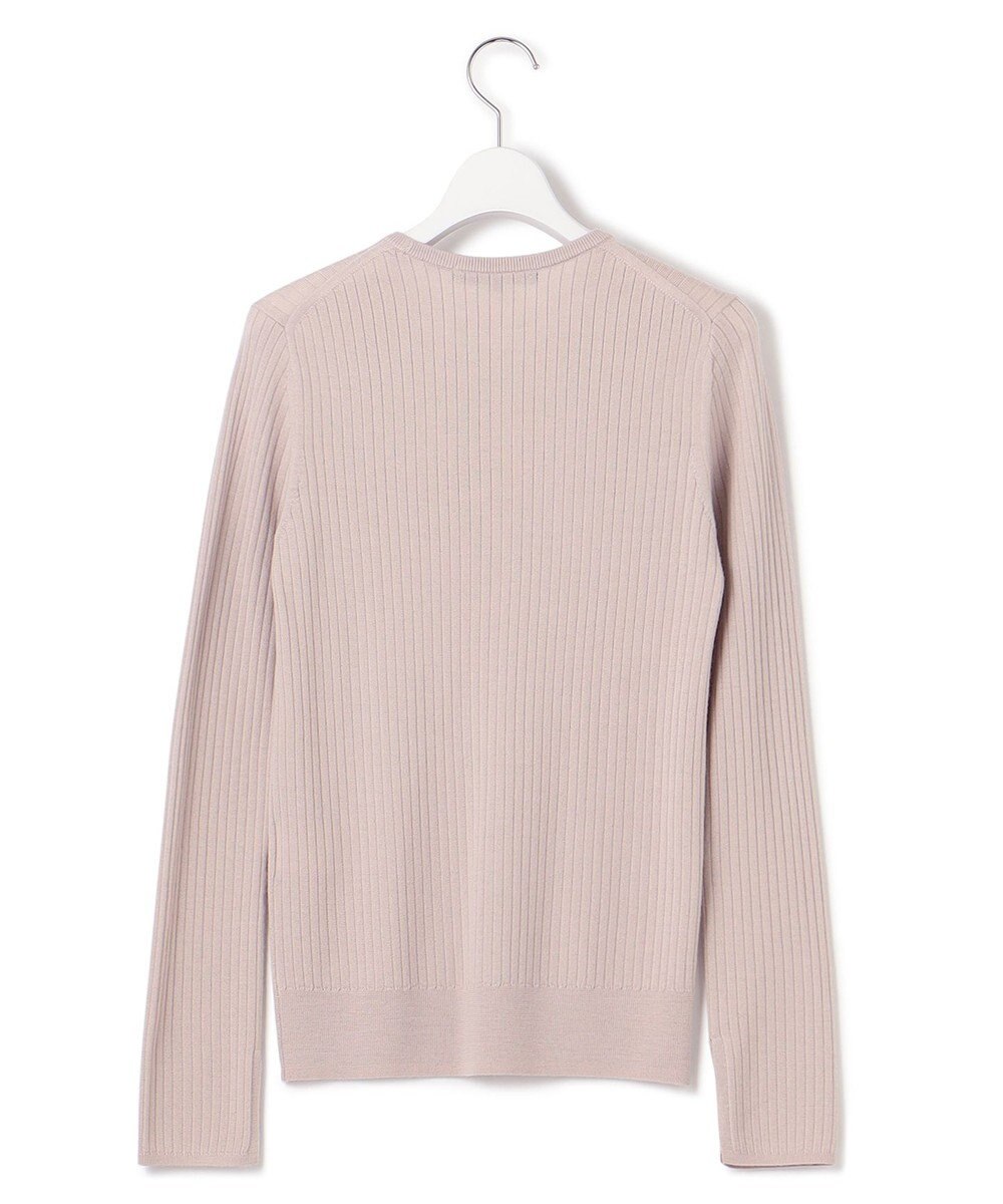 23区 【洗える】ウーステッドウール リブ ニット 