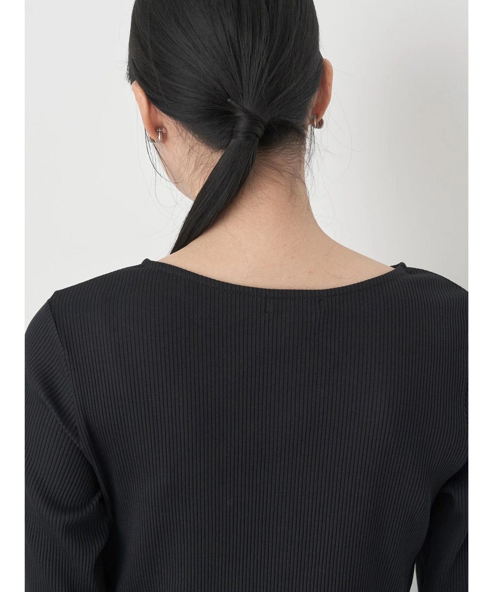 earth music&ecology パールヘンリーリブプルオーバー 