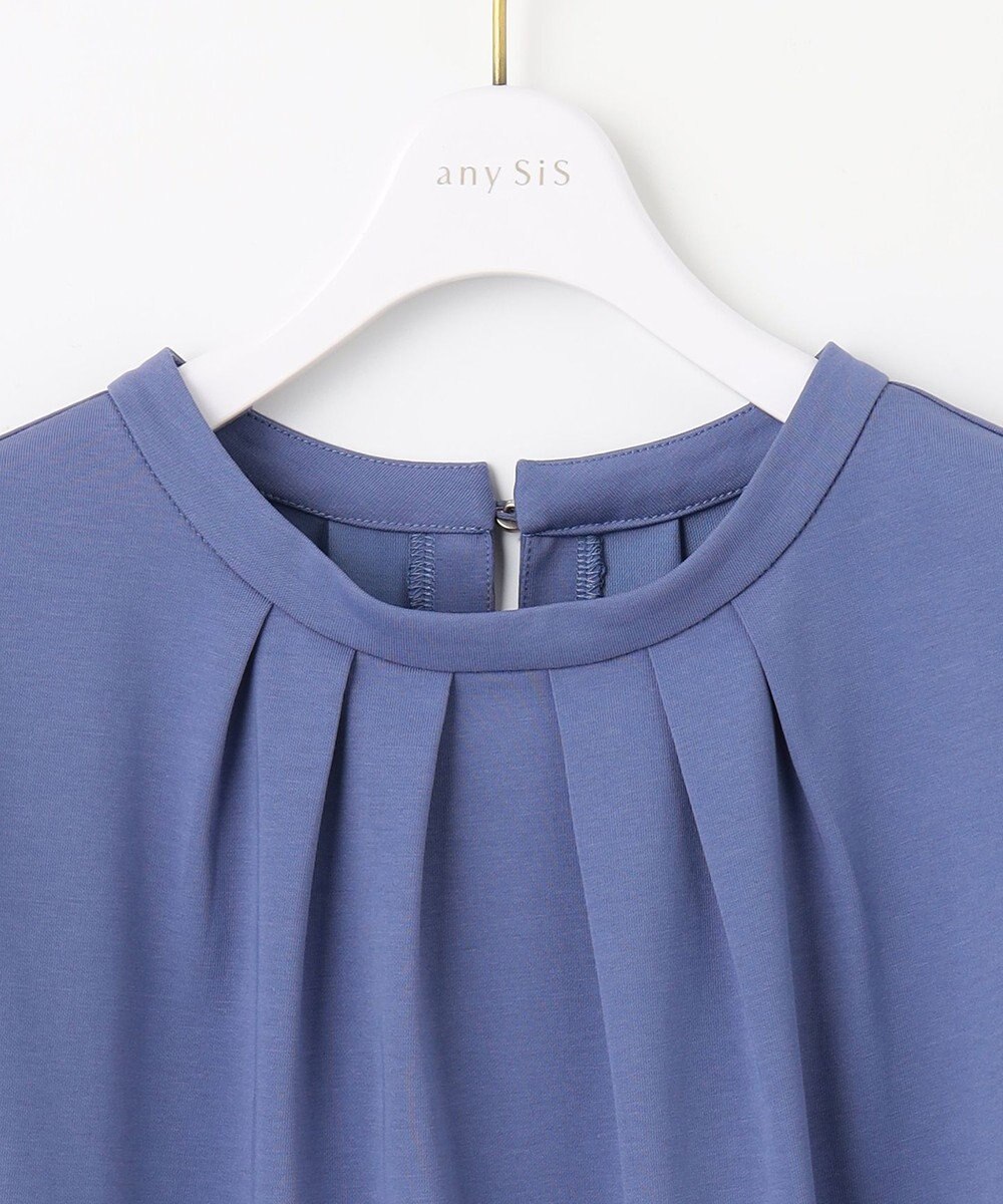 ANY SIS S 【UVカット・接触冷感・撥水・汗ジミ防止】プレーティングジャージー フレンチスリーブ カットソー 