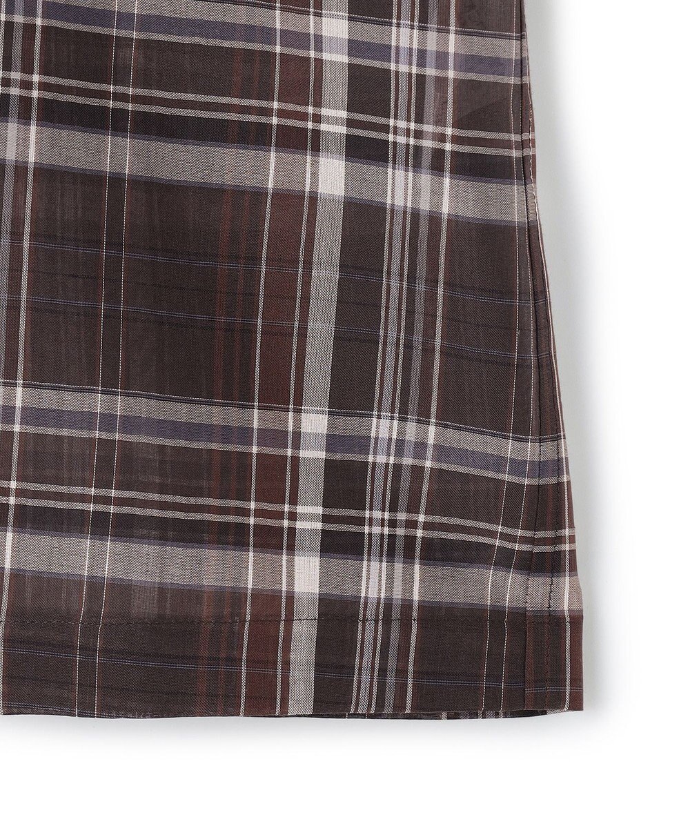 23区 【先行予約】ハイツイストシアーチェック クロップド シャツ 