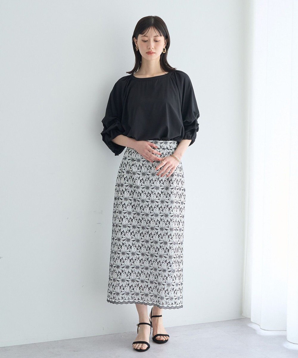 YECCA VECCA ホイップスリーブブラウス 