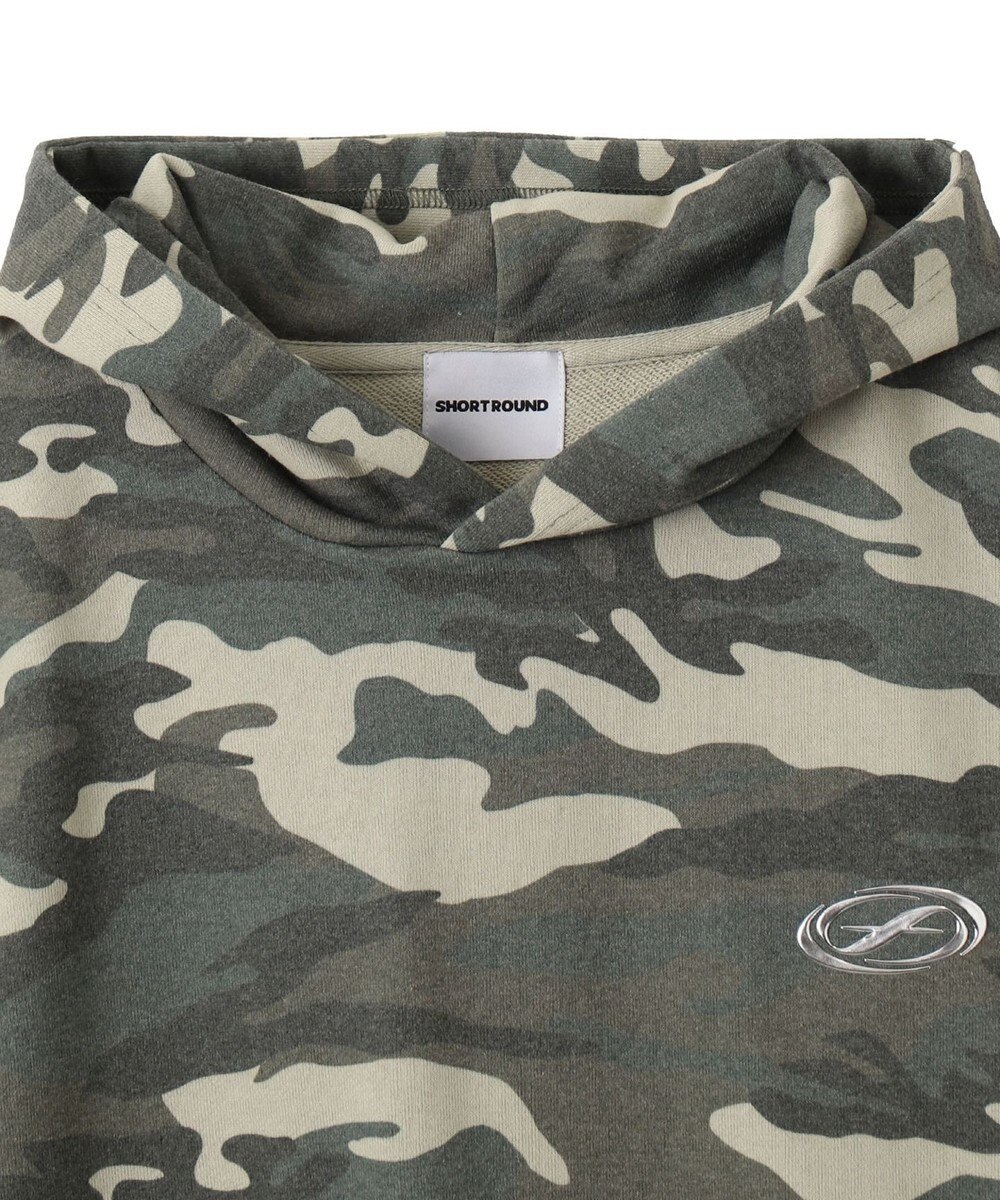 WEGO 【ユニセックス着用ITEM】パターンメタルワンポイントプルパーカー 