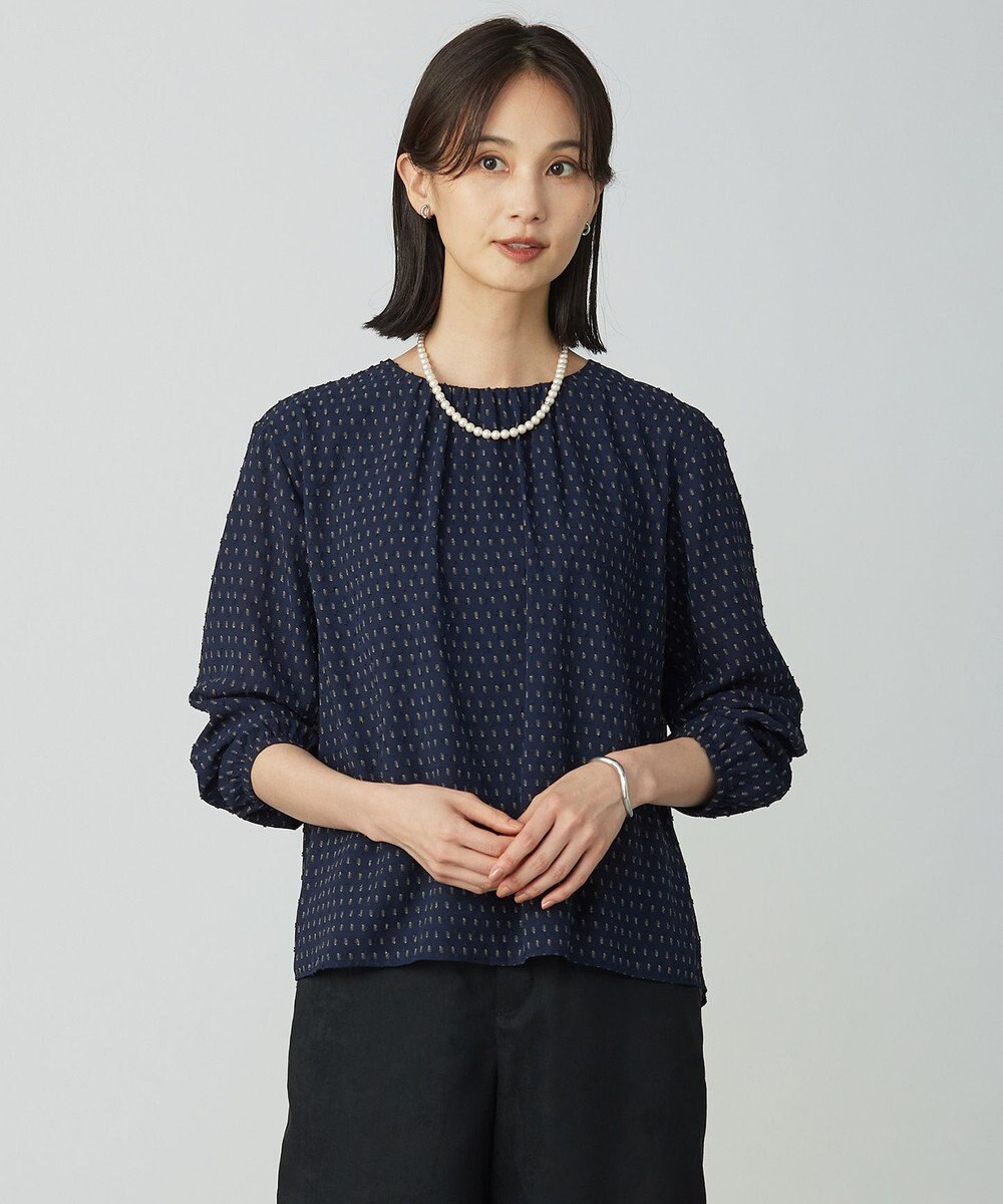 J.PRESS LADIES カットジャカードプリント カットソー 