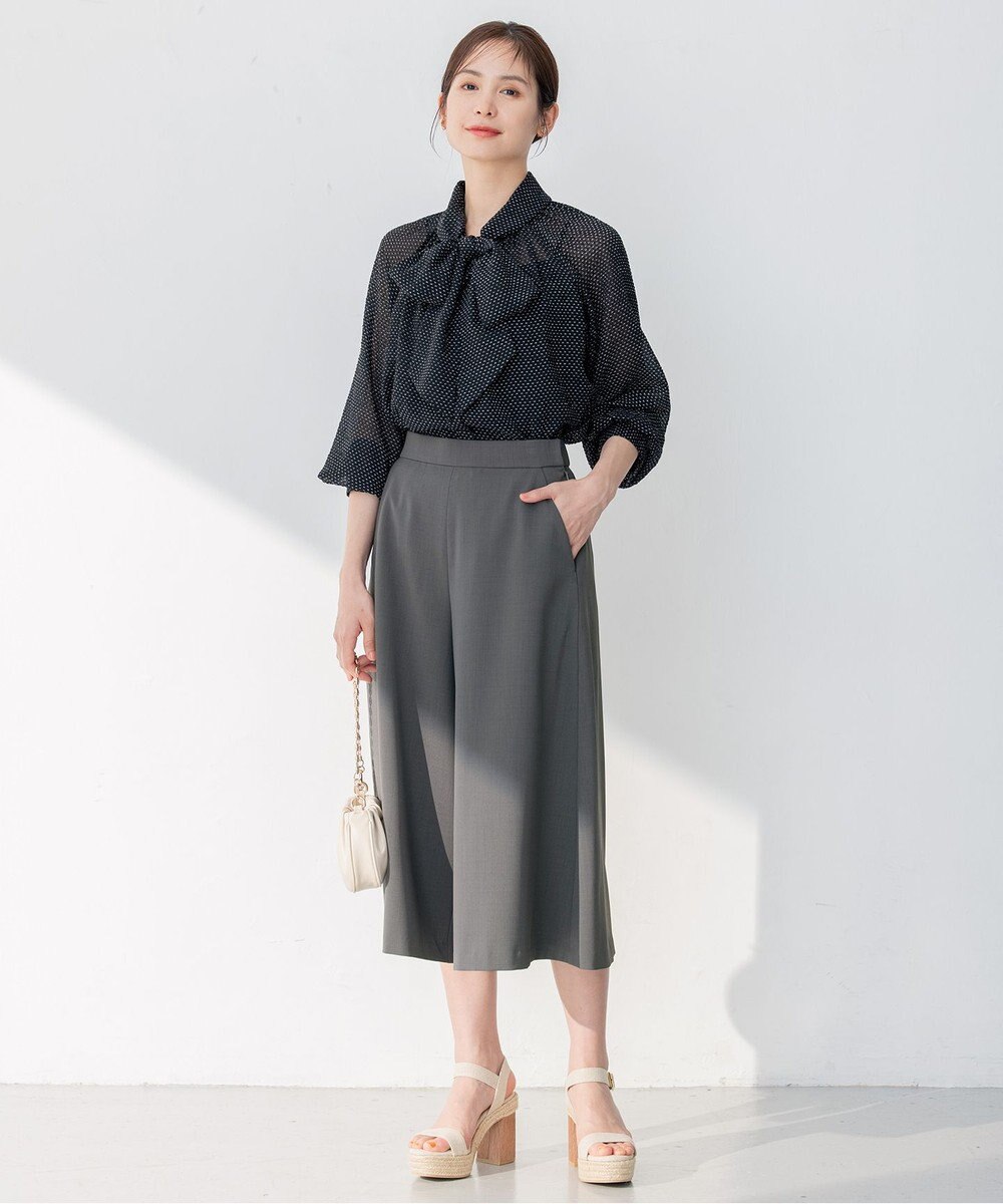 組曲 【洗える】ライトツイルストレッチ パンツ 