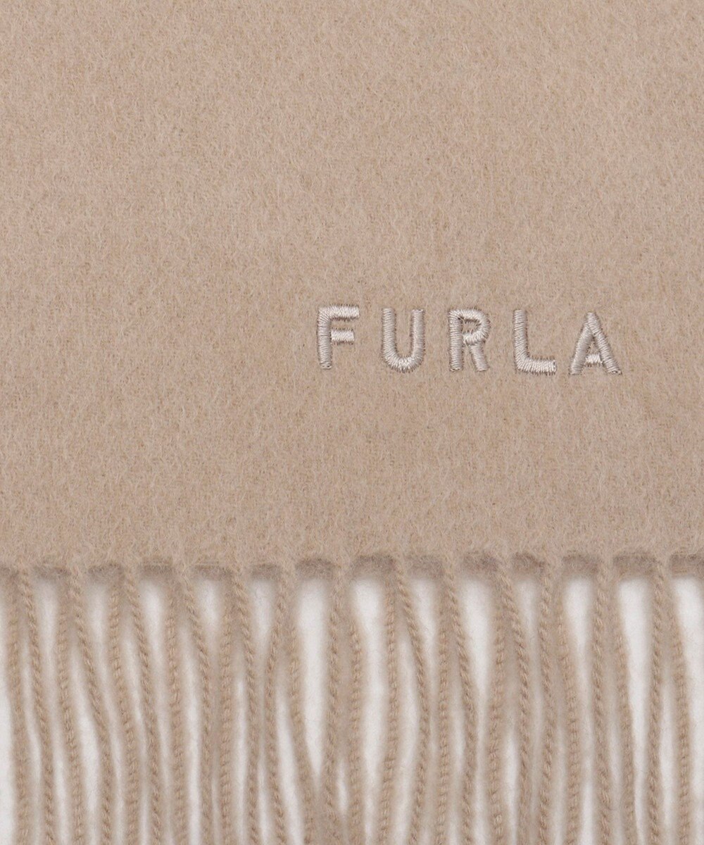 MOONBAT FURLA カシミヤ100%無地マフラー/幅30cm 