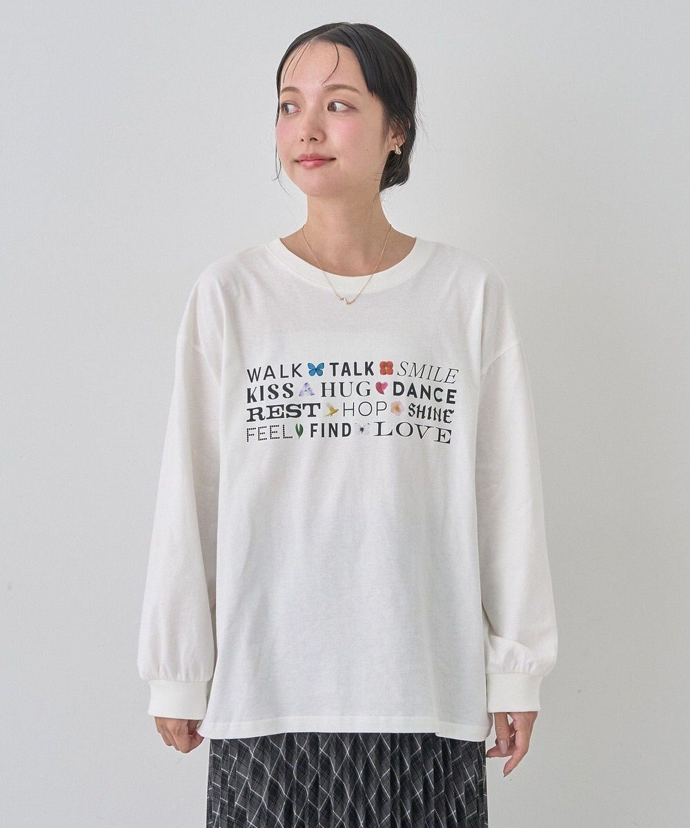 earth music&ecology いいことワードロゴＴシャツ 