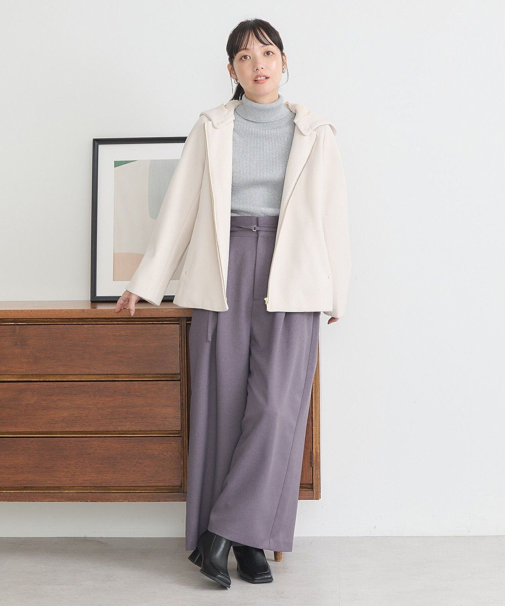 earth music&ecology ２Ｗａｙフードショートコート 