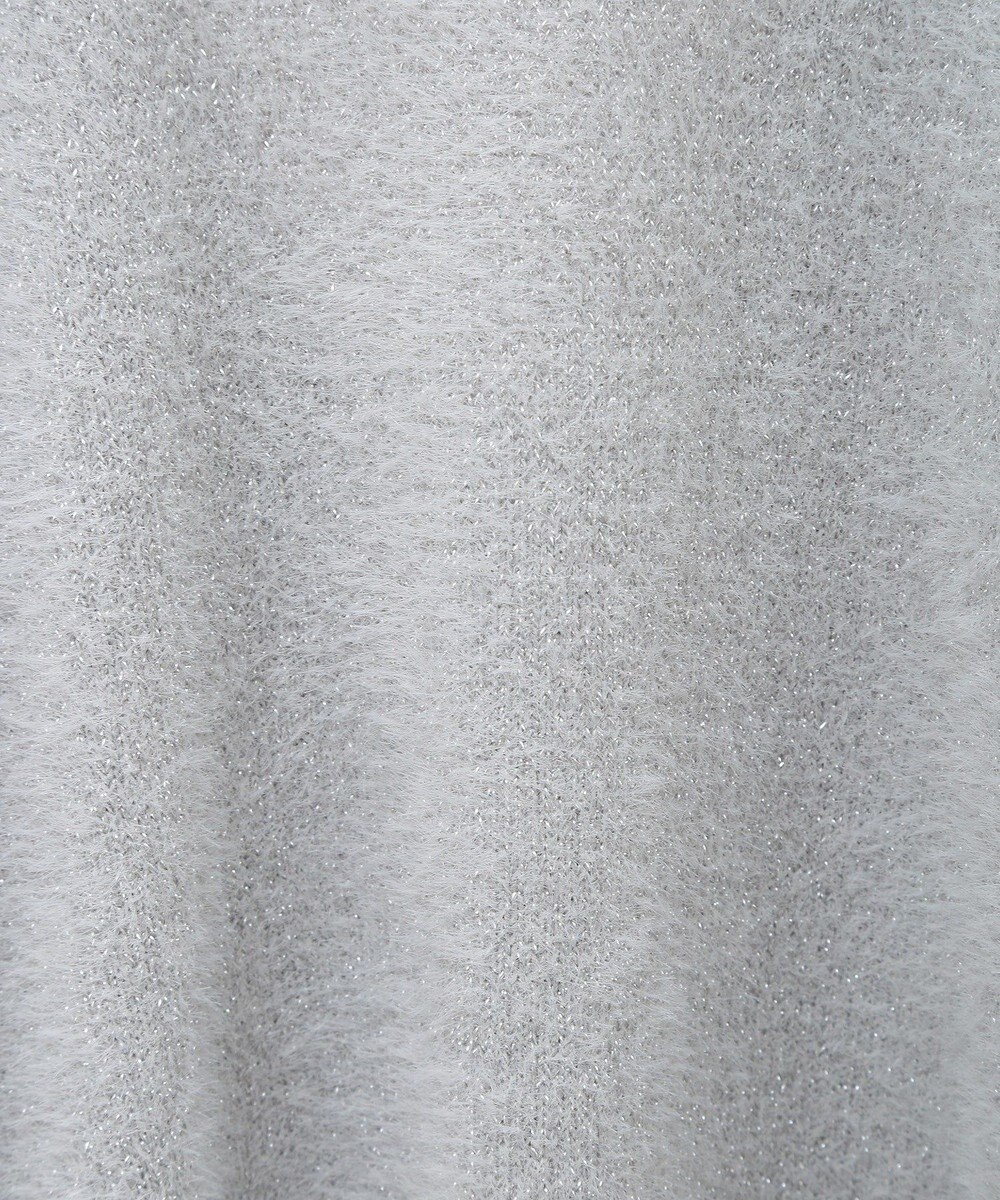 earth music&ecology ミニラメシャギーカーディガン 