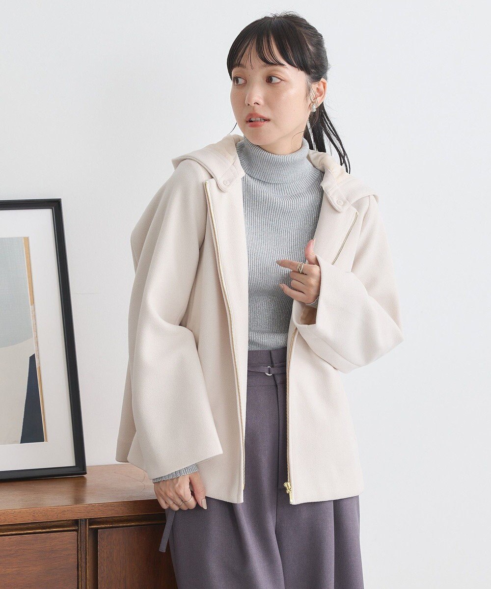 earth music&ecology ２Ｗａｙフードショートコート 