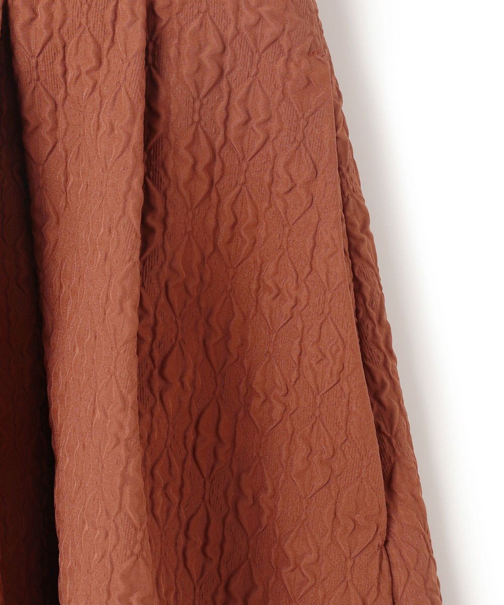 UNFILO エンボスフレアスカート 