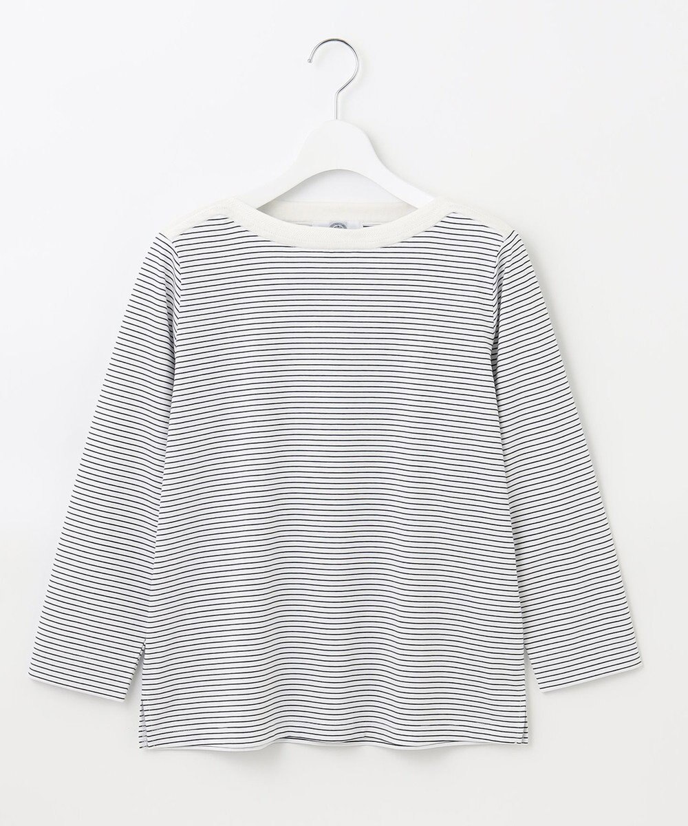 J.PRESS LADIES ニットパーツジャージー ボーダー カットソー 