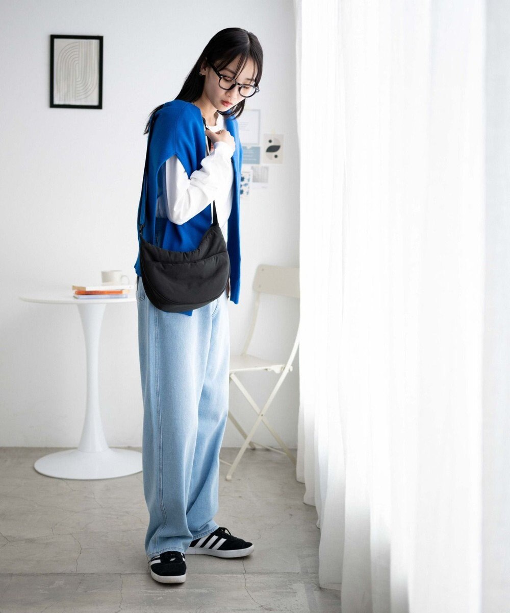 WEGO カラーハーフムーンショルダー 