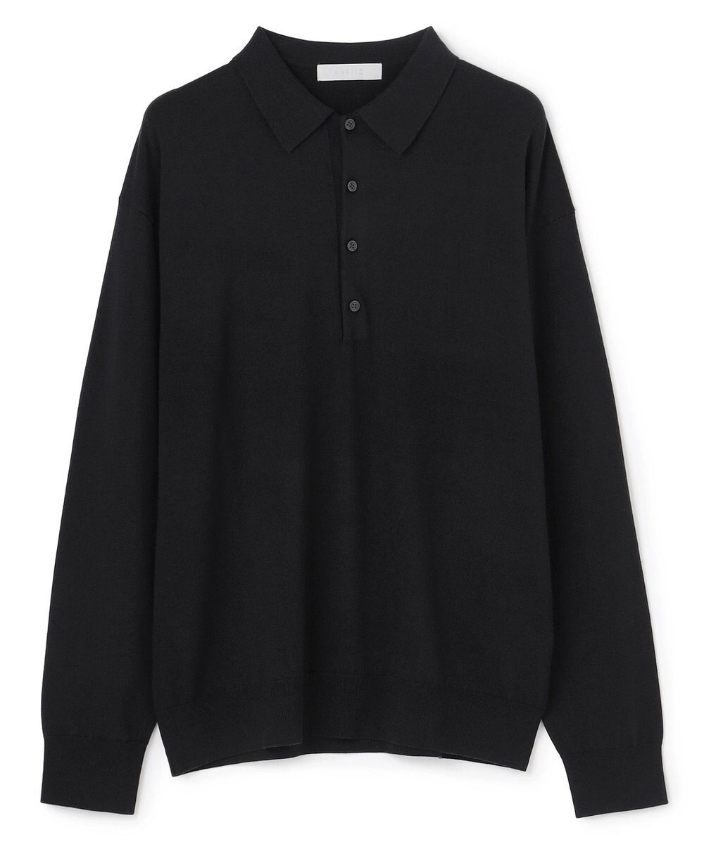 UNFILO MENS 【男女兼用】ソフトサーモ アンチピリングニット ポロ 