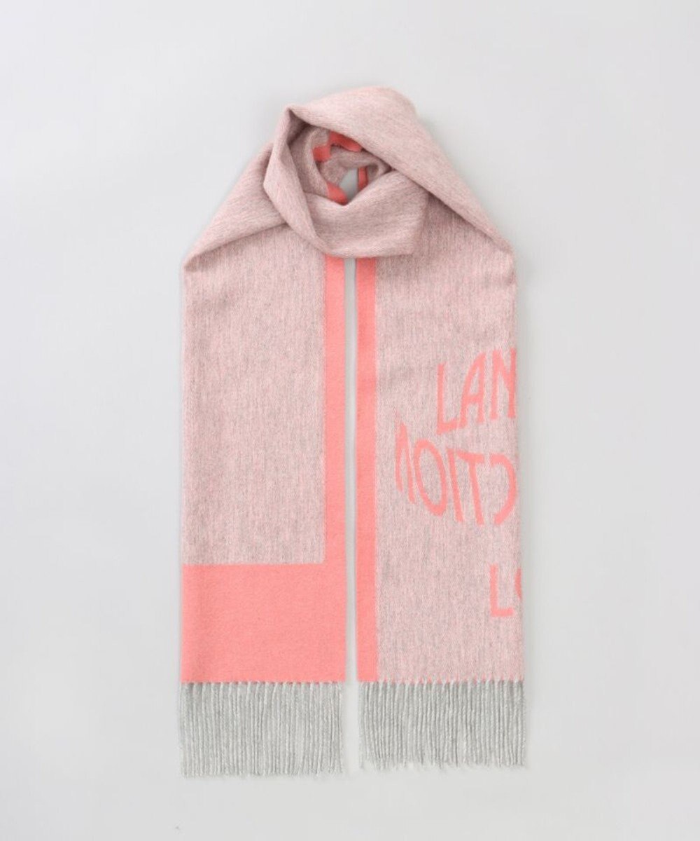 AURORA 【 LANVIN COLLECTION（ランバン コレクション） 】カシミヤ100%ジャカードマフラー(WASH) 