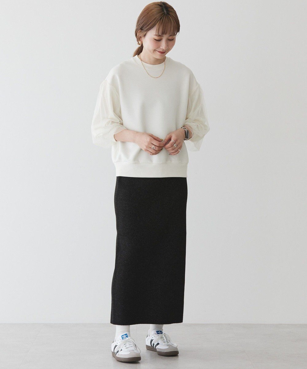 AMERICAN HOLIC 袖チュール重ねプルオーバー 