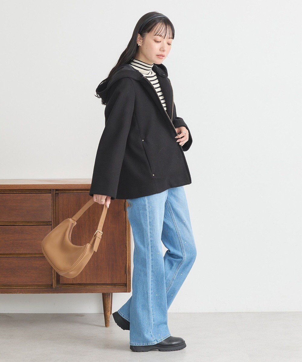 earth music&ecology ２Ｗａｙフードショートコート 