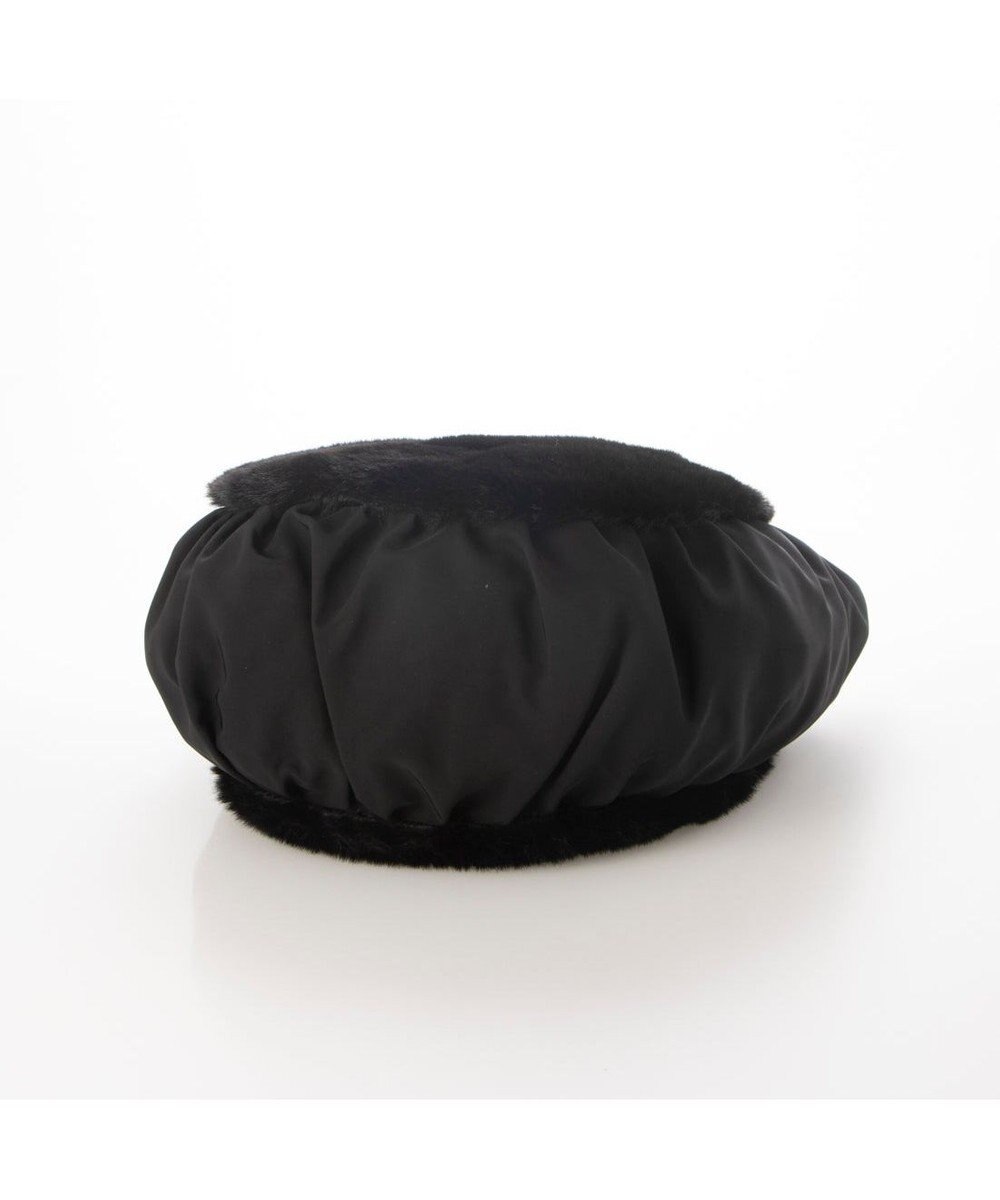 UNBILLION カシュカシュ cachecache / ポンポン付きエコファーラウンド型トートバッグ 