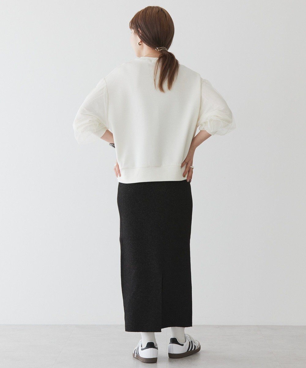 AMERICAN HOLIC 袖チュール重ねプルオーバー 