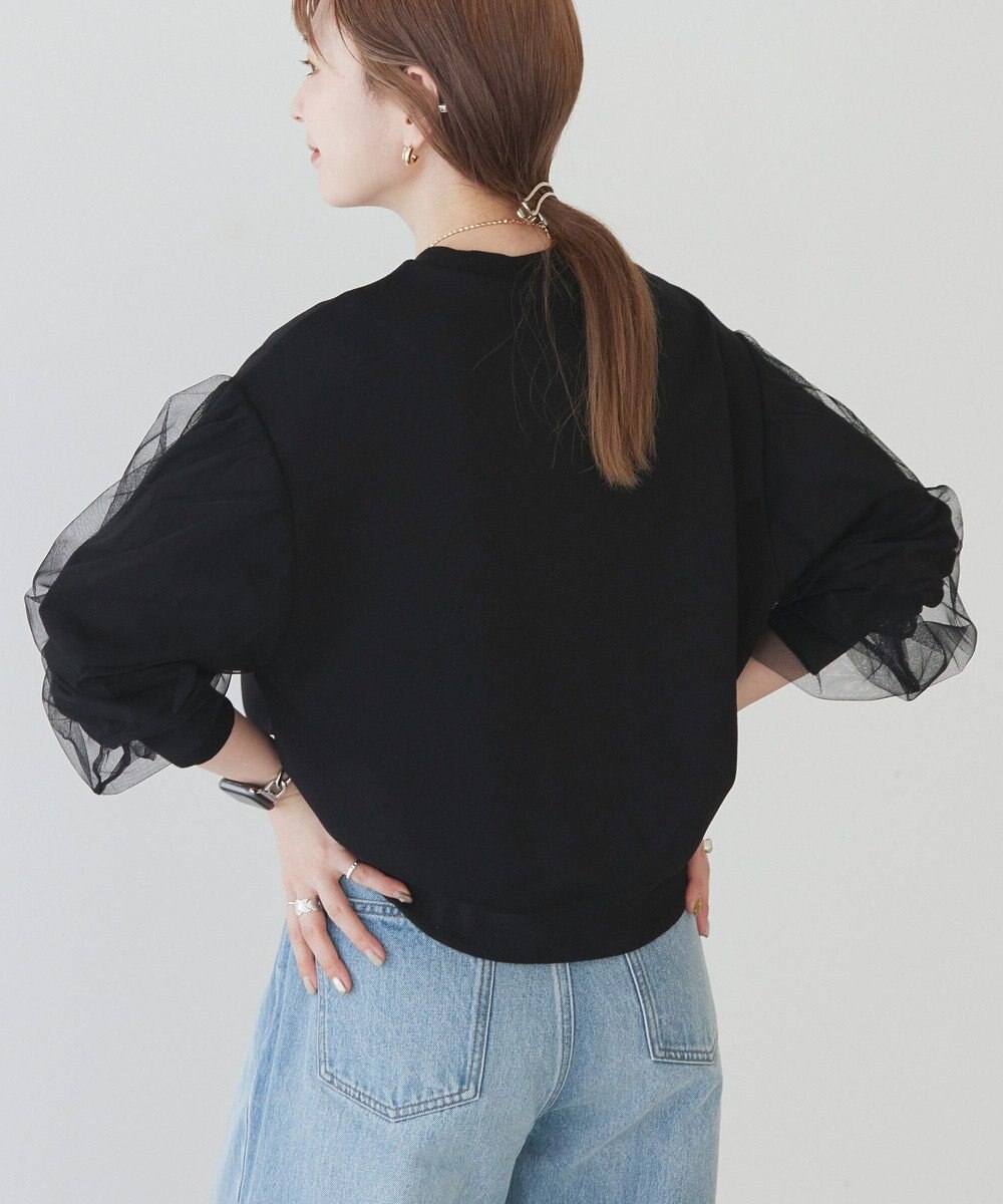 AMERICAN HOLIC 袖チュール重ねプルオーバー 