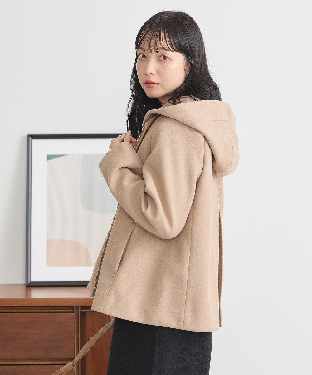 earth music&ecology ２Ｗａｙフードショートコート 