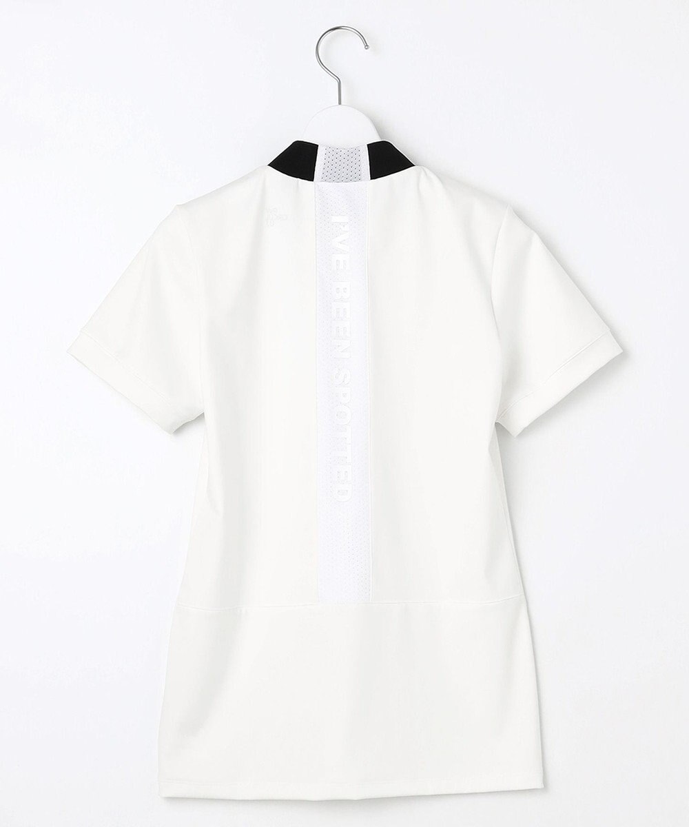 PW CIRCULUS 【WOMEN】【ストレッチ / UVケア】バックメッシュロゴ モックネック シャツ ゴルフウェア レディース 