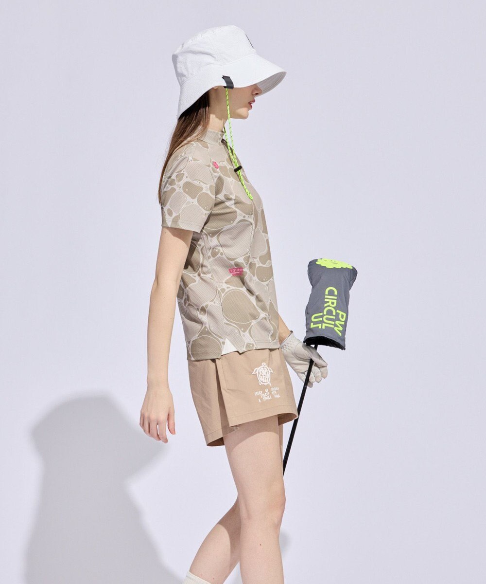 PW CIRCULUS 【MEN】WATER SURFACE プリントモックネックT ゴルフウェア レディース 
