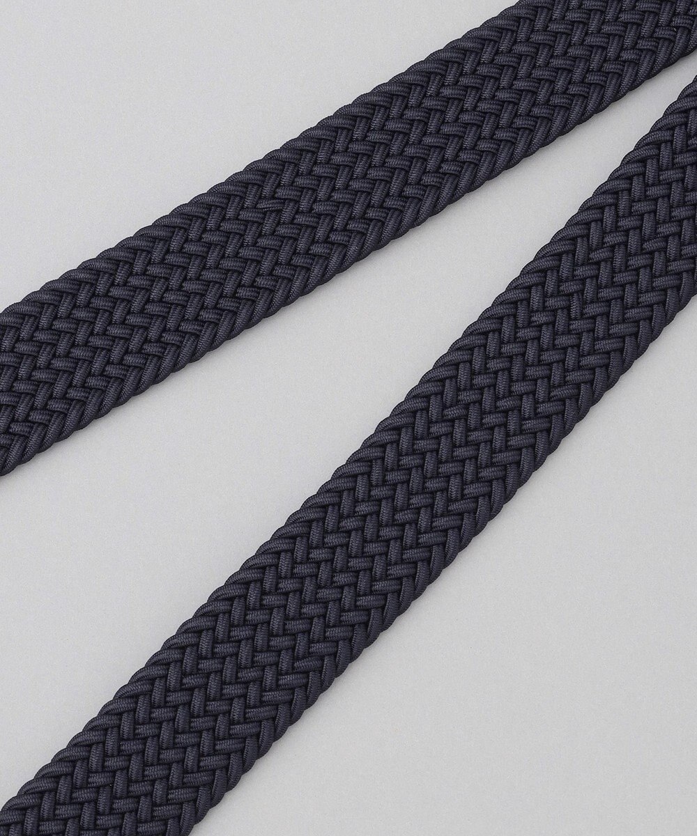 GOTAIRIKU 【ビジカジ兼用】ゴムメッシュ レザーコンビベルト 