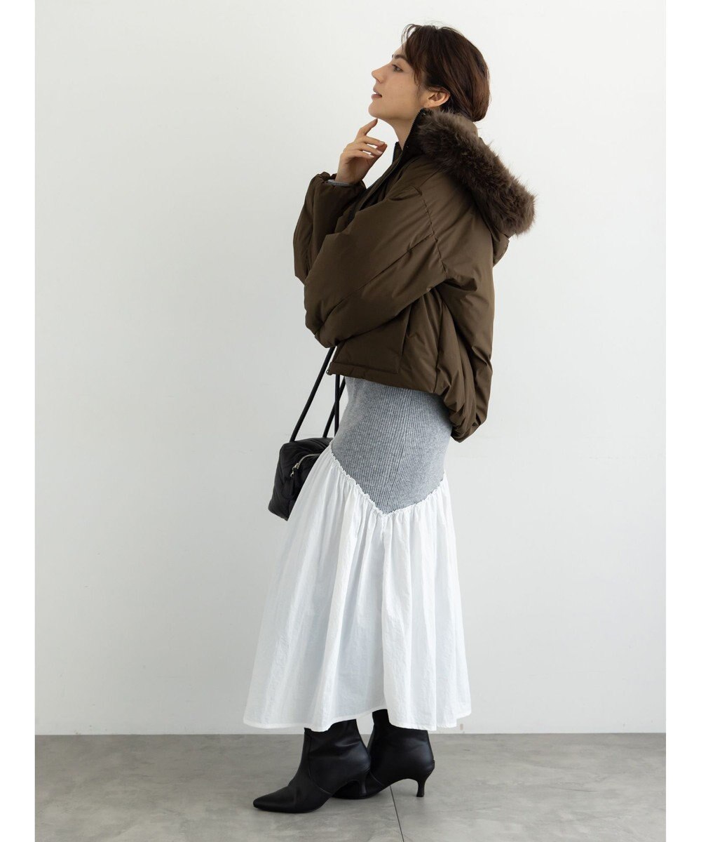 Te chichi 【宮本茉由着用】フードショートダウンジャケット 