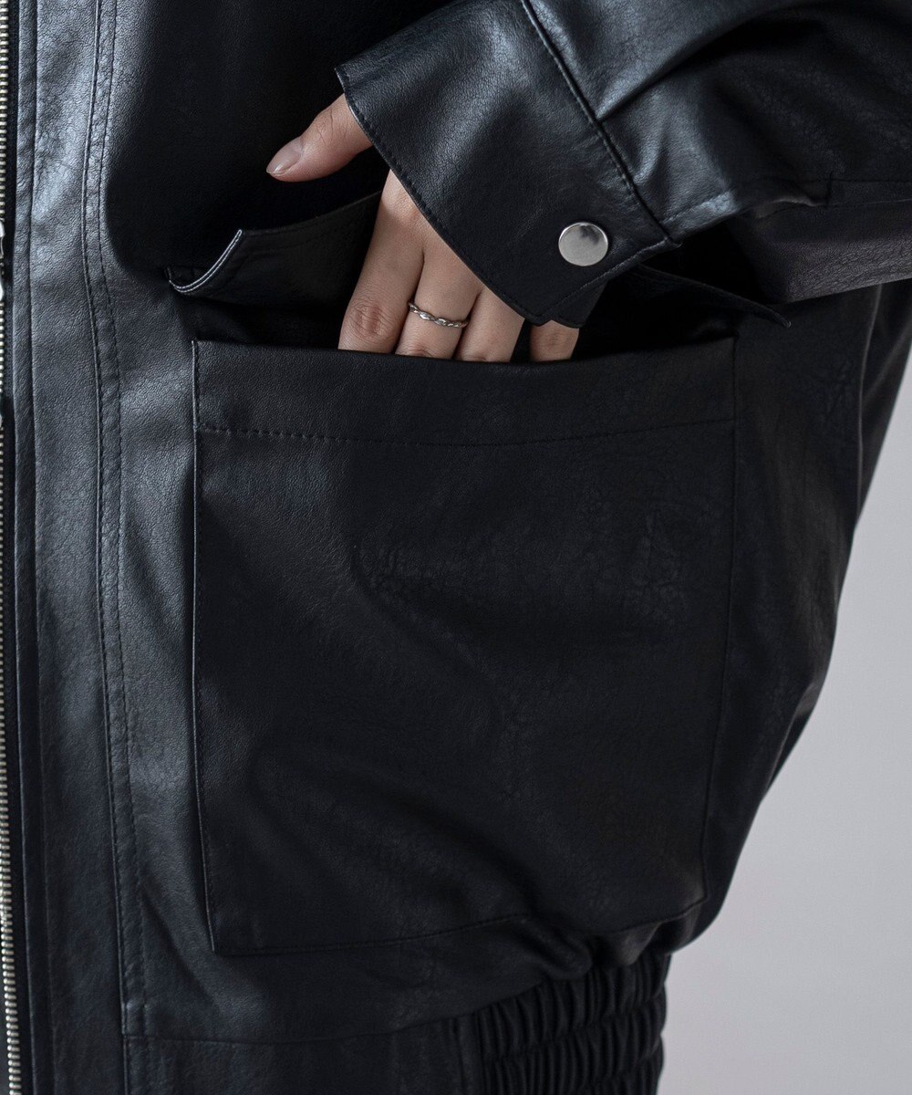 WEGO 2WAYファー襟PUジャケット 