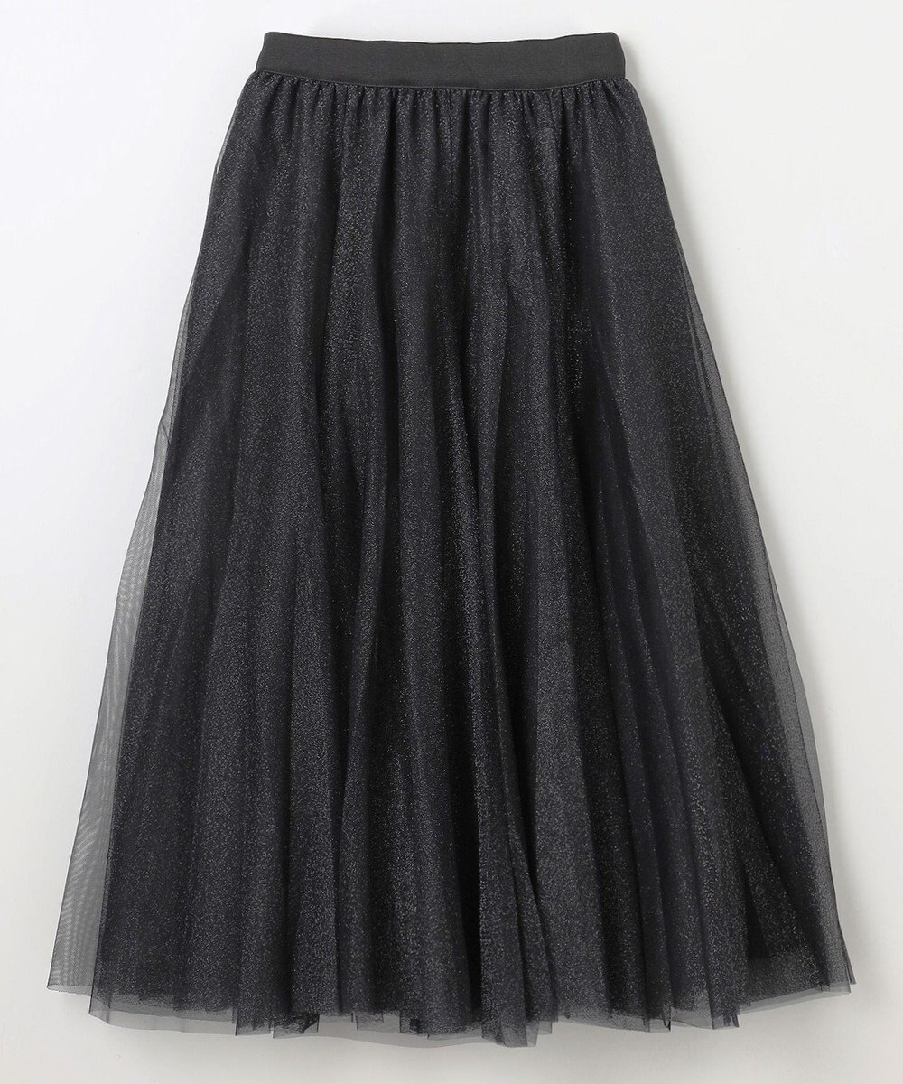 ANY 【ウエストゴム】ラメチュールキラキラスカート 